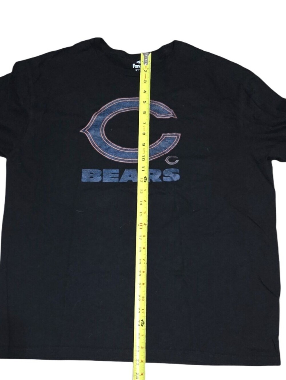 Fanatics Black Chicago Bears Navy Orange Logo Tee - Picture 3 of 5